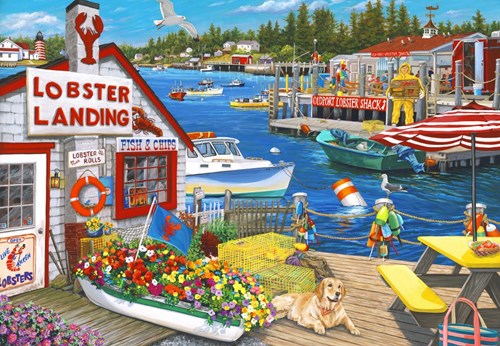 Bluebird Puzzle puzzle Lobster Landing - 1000 pièces plaisir du puzzle