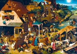 Bluebird Puzzle puzzle d'art Pieter Bruegel the Elder Proverbes néerlandais 1000 pièces