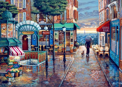 Bluebird Puzzle Rainy Day Stroll - 500 Teile