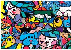 Bluebird Puzzle puzzle Romero Britto Britto Garden 1000 pièces art