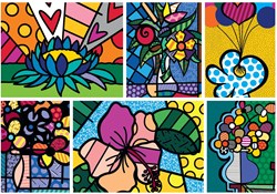 Bluebird Puzzle puzzle Romero Britto fleurs 2000 pièces