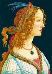 Bluebird Puzzle art Botticelli Portrait idéalisé d'une dame 1000 pièces