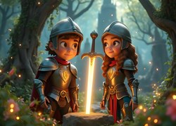 Bluebird Puzzle puzzle The Guardians of the Sword of Light 204 pièces