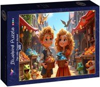 Bluebird Puzzle puzzle The Little Dragons Market 300 pièces carton-2