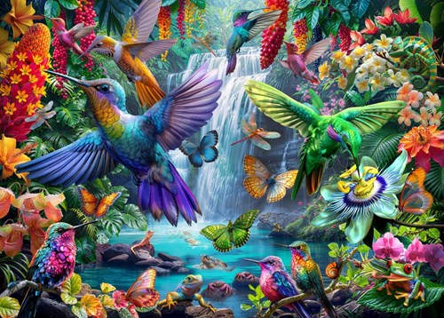 Bluebird Puzzle Tropical Hummingbirds - 500 Teile