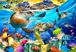 Bluebird Puzzle puzzle Turtle Beach - 300 pièces jouet coloré
