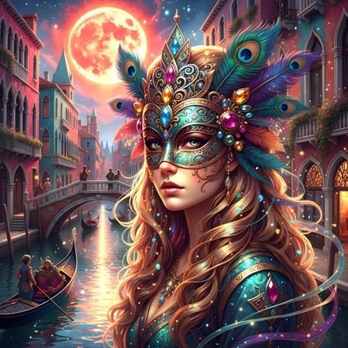 Bluebird Puzzle puzzle Carnaval de Venise 1000 pièces coloré