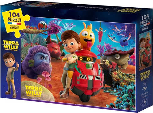 Bluebird Puzzle pièces XXL - TERRA WILLY - Unexplored Planet - 104 pièces-2