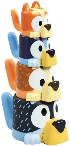 Spectron Bluey jouet de bain famille gobelets empilables et verseurs 4 pièces-2
