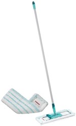 Leifheit balai serpillière Profi XL MicroDuo - manche aluminium 140 cm - 42 cm large - 360° rotatif - Click System