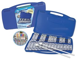 BONTEMPI-CHROMATISCHE METALLOFOON MET KUNSTSTOF KOFFER