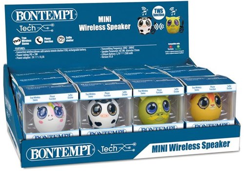 Bontempi enceinte animale mini sans fil - enceinte bluetooth enfants