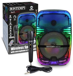 Bontempi enceinte sans fil avec microphone et effets lumineux speaker