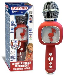 Bontempi micro karaoké sans fil - haut-parleur pour chanter en duo