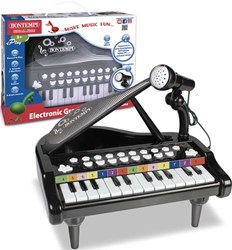 Bontempi piano électronique jouet avec micro - noir - musique