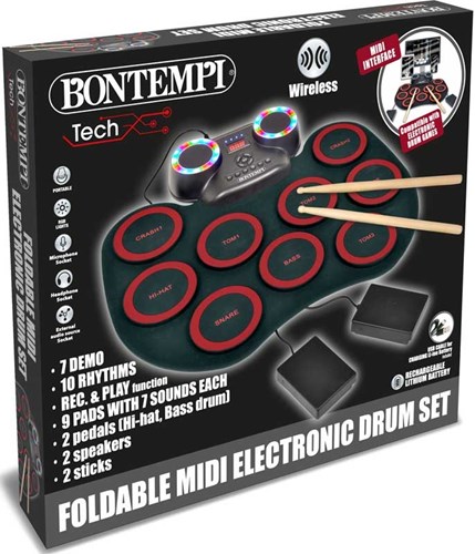 Bontempi batterie électronique flexible - instrument de musique jouet
