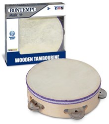 Bontempi tambourin en bois instrument de musique pour enfants