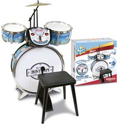 Bontempi batterie jouet argent électronique avec coach rythmique