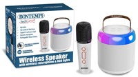 Bontempi mini enceinte sans fil avec micro et effets lumineux jouet