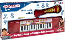 Bontempi clavier jouet avec micro karaoké - éducatif et musical