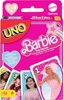 Mattel UNO Barbie The Movie jeu de cartes pour enfants et adultes