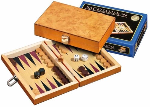 Philos Cassette de Backgammon de voyage Corinthe
