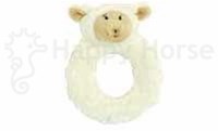 Happy Horse hochet Lammy - jouet bébé en peluche - 13 cm