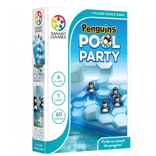 Smart Games jeu de puzzle Penguins Pool Party - 60 défis - jouet éducatif