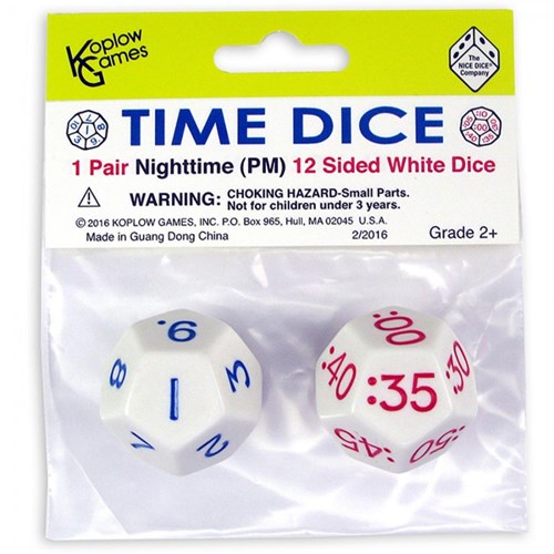 Koplow Games set de dés éducatifs - apprendre à lire l'heure jouet