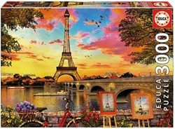 Educa puzzle Coucher de soleil à Paris 3000 pièces - puzzle adulte