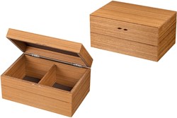 Philos boîte de rangement en bois pièces d'échecs avec fermeture magnétique 240x155x115 mm