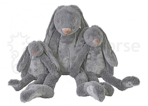 Happy Horse peluche Lapin Richie grand gris foncé - 58 cm doudou