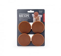 Clip de fermeture Kikkerland Stroopwafel (4 pièces)