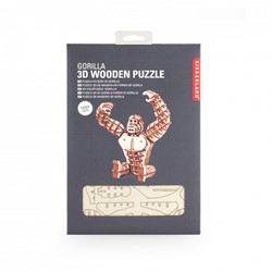 Kikkerland Gorille - Puzzle 3D en bois (105)