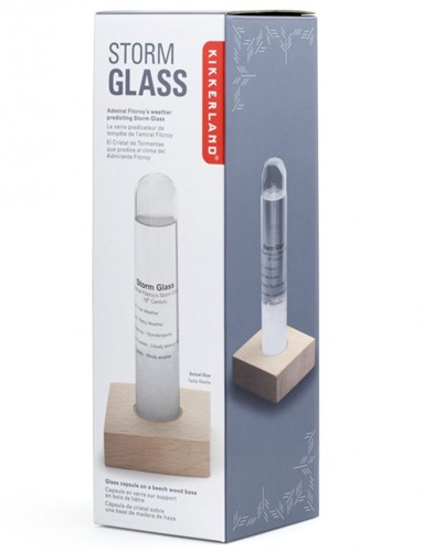Kikkerland Baromètre en verre tempête