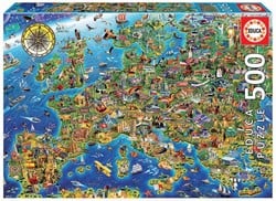 Educa Crazy European Map (500)