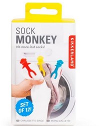 Kikkerland Sock Monkeys (12 pièces)