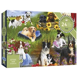 Gibsons puzzle chiens - 24 grandes pièces - puzzle animaux carton