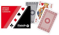 Cartes à jouer Piatnik Bridge, Rami et Canasta - Double Deck