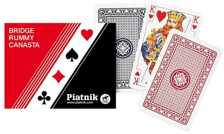 Cartes à jouer Piatnik Bridge, Rami et Canasta - Double Deck