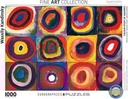 Étude de couleurs de carrés Eurographics - Wassily Kandinsky (1000)