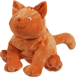 Happy Horse peluche Dikkie Dik 30cm - chat orange en peluche - cadeau bébé