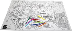 Grande feuille de coloriage lavable BS Toys