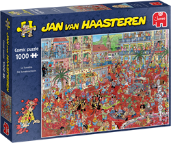 Casse-tête Jumbo Jan van Haasteren La Tomatina - 1000 pièces