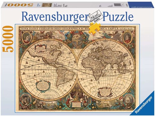Ravensburger puzzle Mappemonde antique 5000 pièces