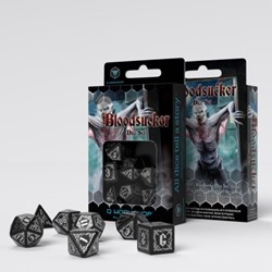 Q-Workshop Bloodsucker - Jeu de dés noir et argent (7)