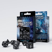 Q-Workshop Jeu de dés RPG classique noir et blanc (7)