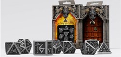 Q-Workshop set de dés en métal - Dwarven - 7 pièces