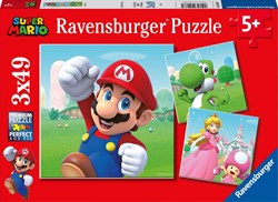 Ravensburger puzzle Super Mario - casse-tête enfants 3x49 pièces carton