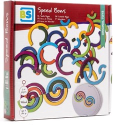 BS Toys jeu d'arcs rapides en bois jeu de réflexion coloré